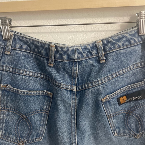 Vintage 70s Retro High Waist Body Lingo Militaires Mom Jeans - Picture 6 of 7